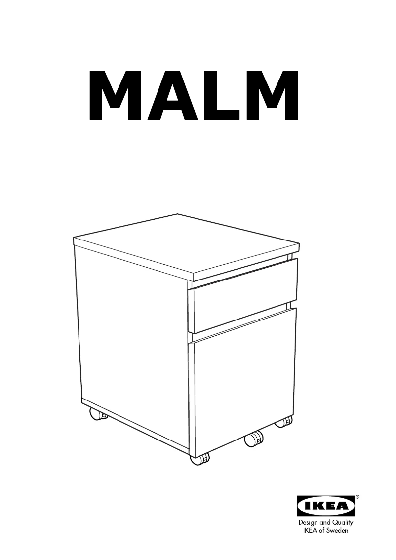 Página 1 del manual Manual de usuario Ikea MALM 504.178.74