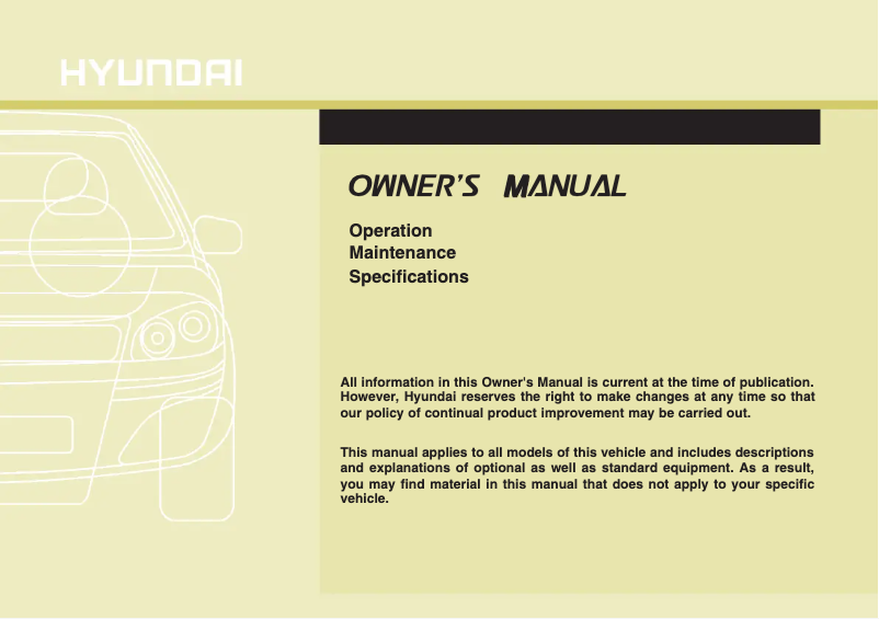Página 1 del manual Manual de usuario Hyundai Grand Santa Fe (2016)