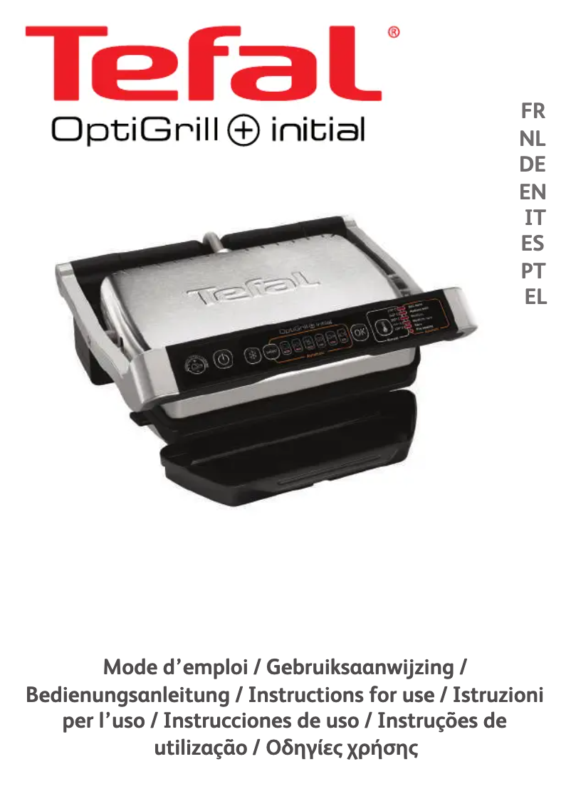 Imagen de la primera página del manual del dispositivo OptiGrill GC7028
