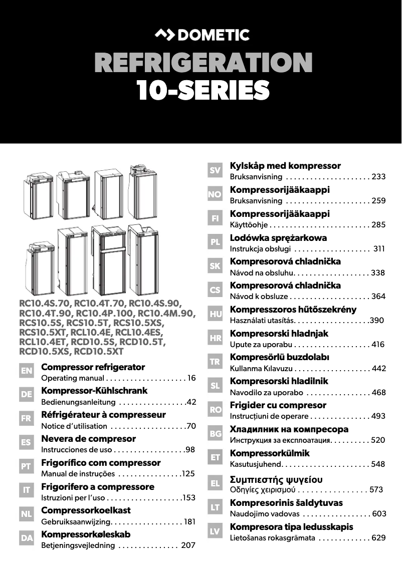 Imagen de la primera página del manual del dispositivo RCD 10.5T