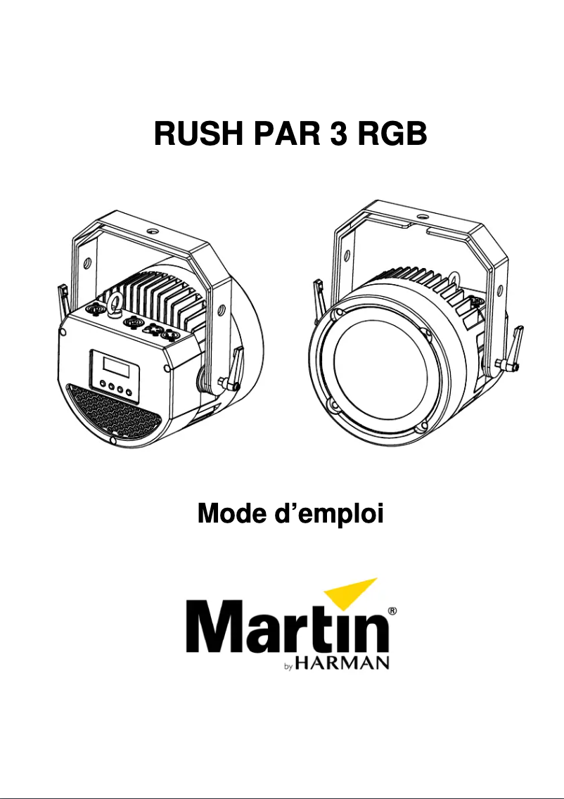 Imagen de la primera página del manual del dispositivo RUSH PAR 3 RGB