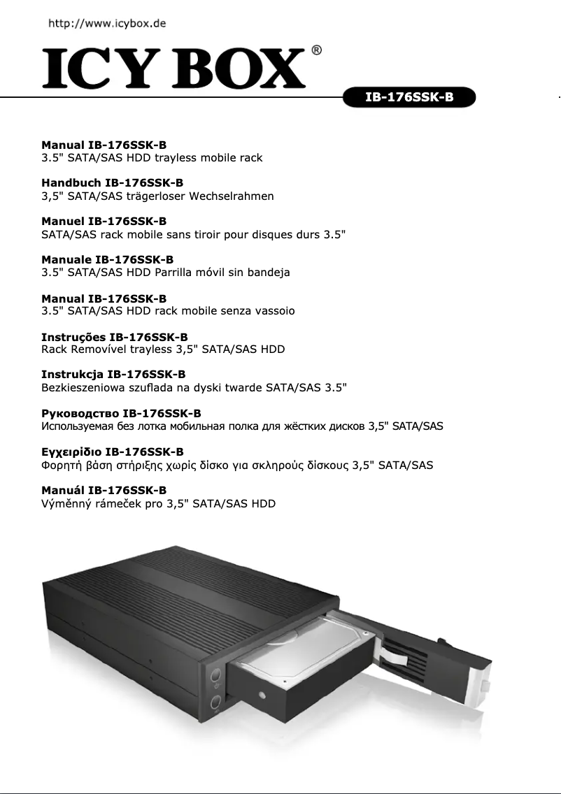 Imagen de la primera página del manual del dispositivo IB-176SSK-B