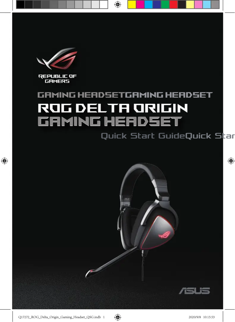 Página 1 del manual Manual de usuario Asus ROG Delta Origin