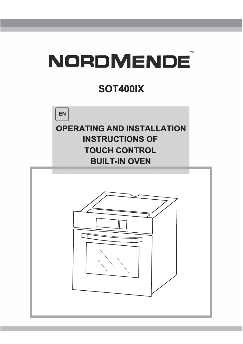 Página 1 del manual Manual de usuario Nordmende SOT400IX