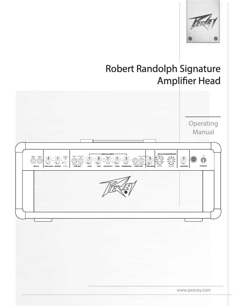 Imagen de la primera página del manual del dispositivo Robert Randolph Signature