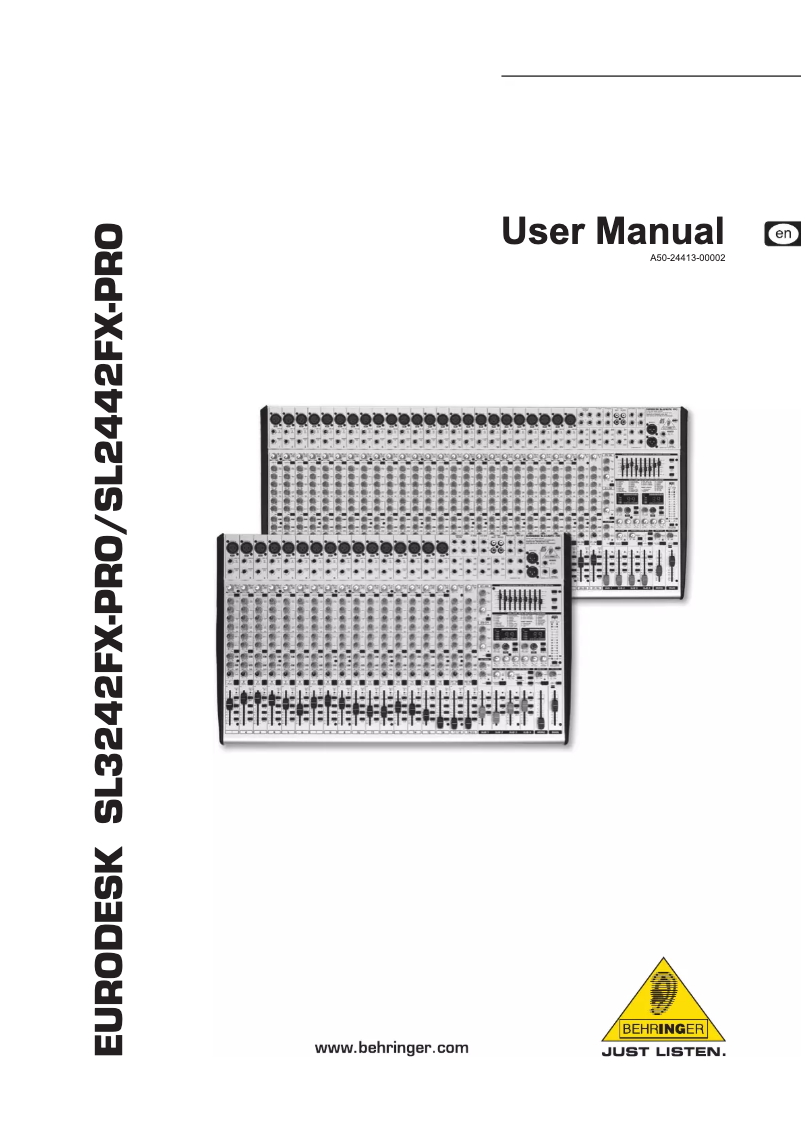 Imagen de la primera página del manual del dispositivo Eurodesk SX3242FX-PRO