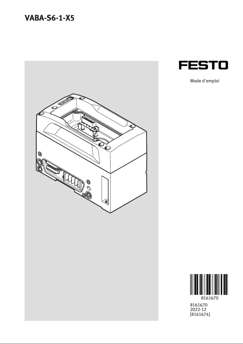 Imagen de la primera página del manual del dispositivo VABA-S6-1-X5