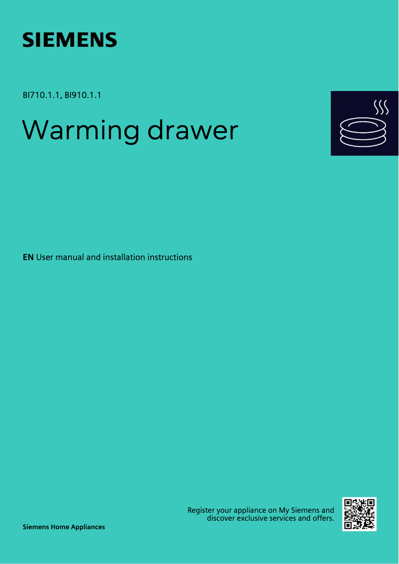 Página 1 del manual Guía de instalación Siemens BI710C1B1