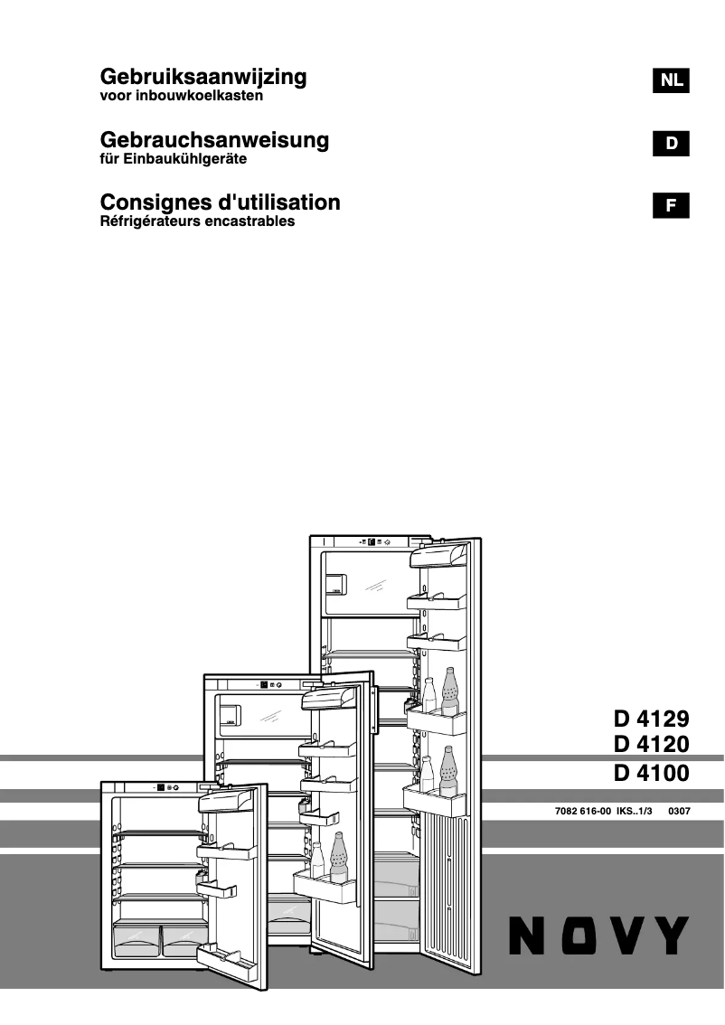 Página 1 del manual Manual de usuario Novy D 4100