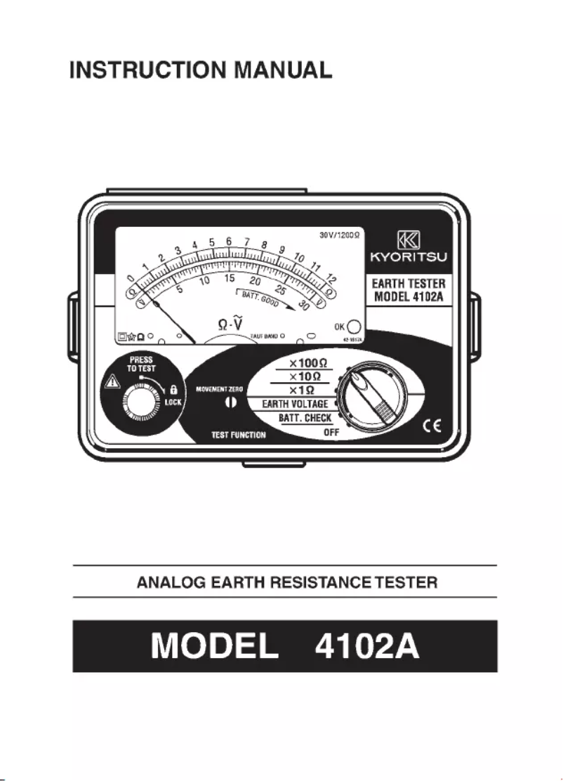 Página 1 del manual Manual de usuario Kyoritsu K4102A