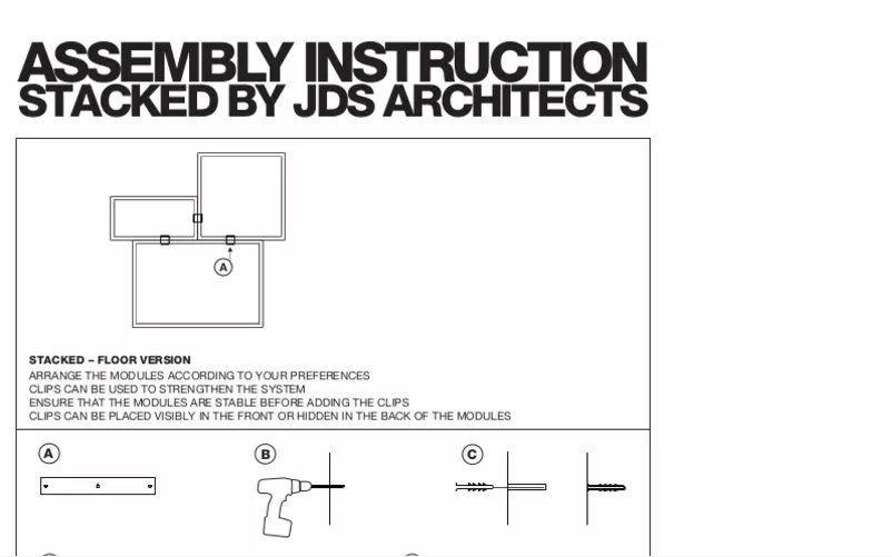 Imagen de la primera página del manual del dispositivo Stacked