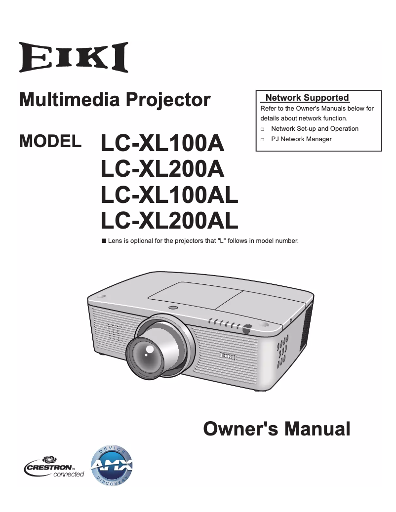 Imagen de la primera página del manual del dispositivo LC-XL200A