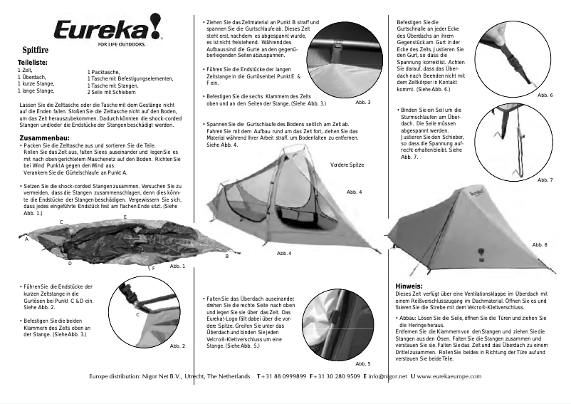 Imagen de la primera página del manual del dispositivo Spitfire Solo