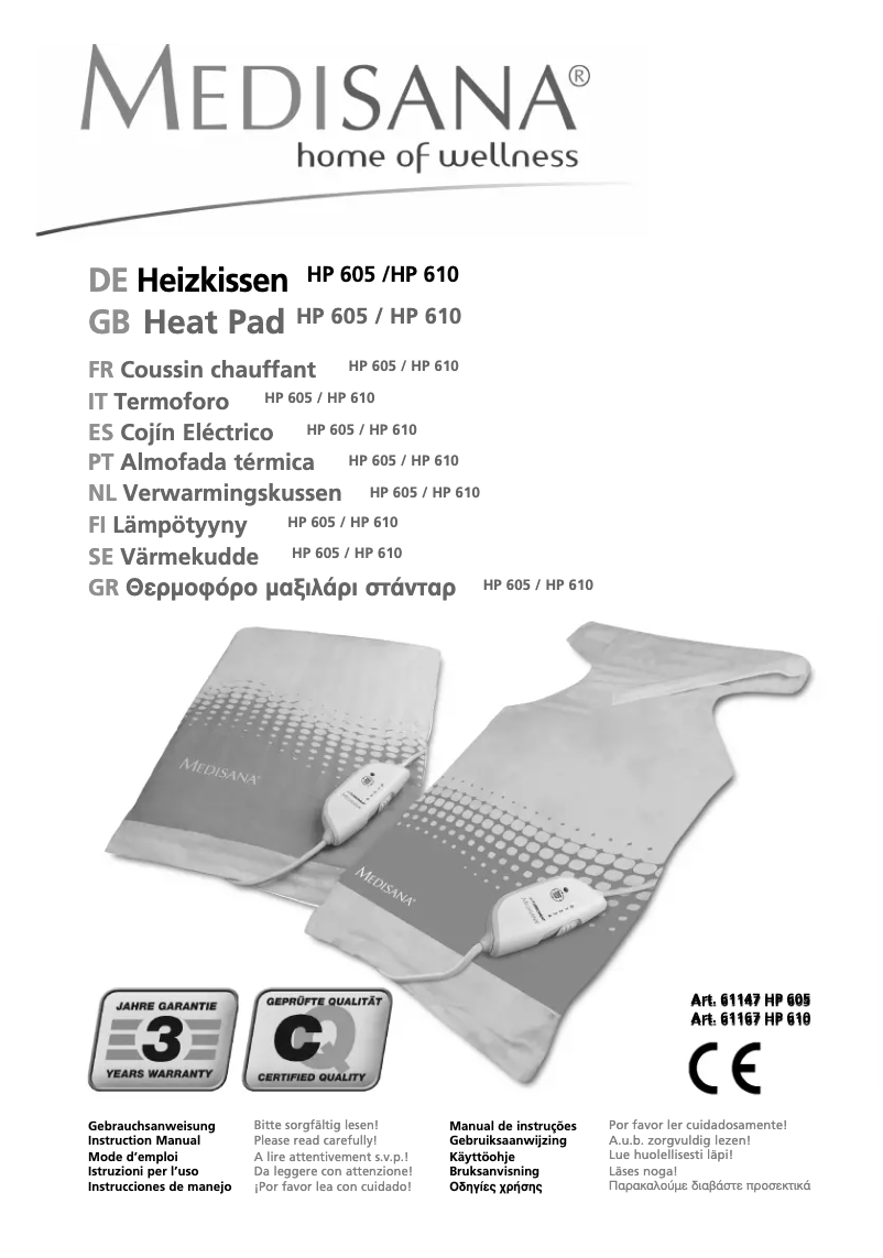 Página 1 del manual Manual de usuario Medisana HP610