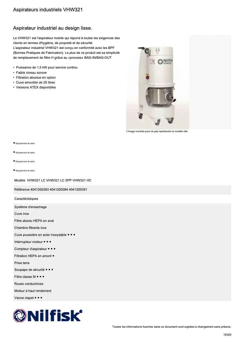 Imagen de la primera página del manual del dispositivo VHW321