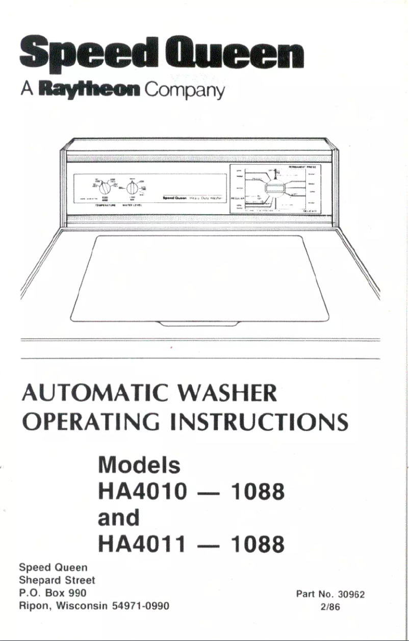 Imagen de la primera página del manual del dispositivo HA4011W