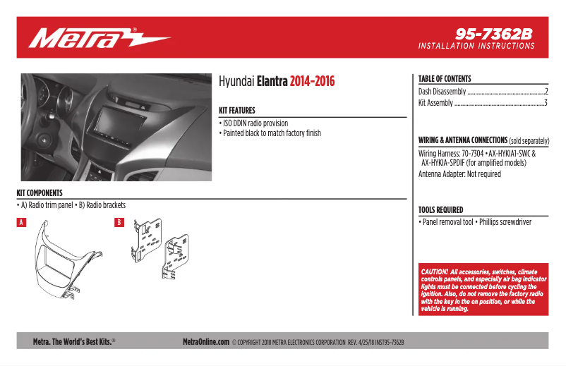 Imagen de la primera página del manual del dispositivo 95-7362B