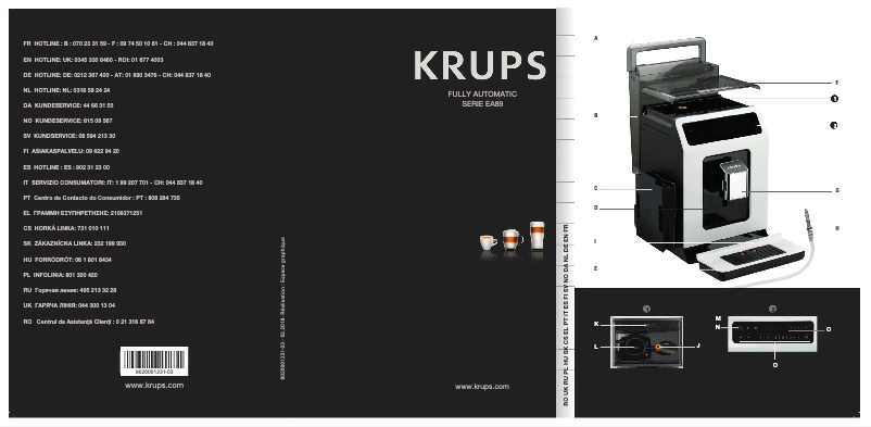 Página 1 del manual Manual de usuario Krups Evidence EA8911