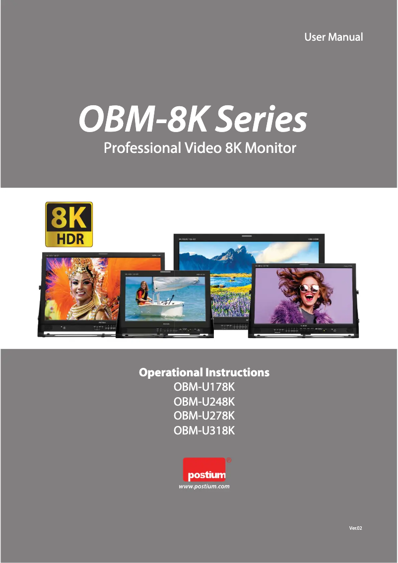 Imagen de la primera página del manual del dispositivo OBM-U318K