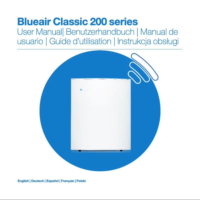 Página nº 1 - Manual de usuario Blueair Classic 280i