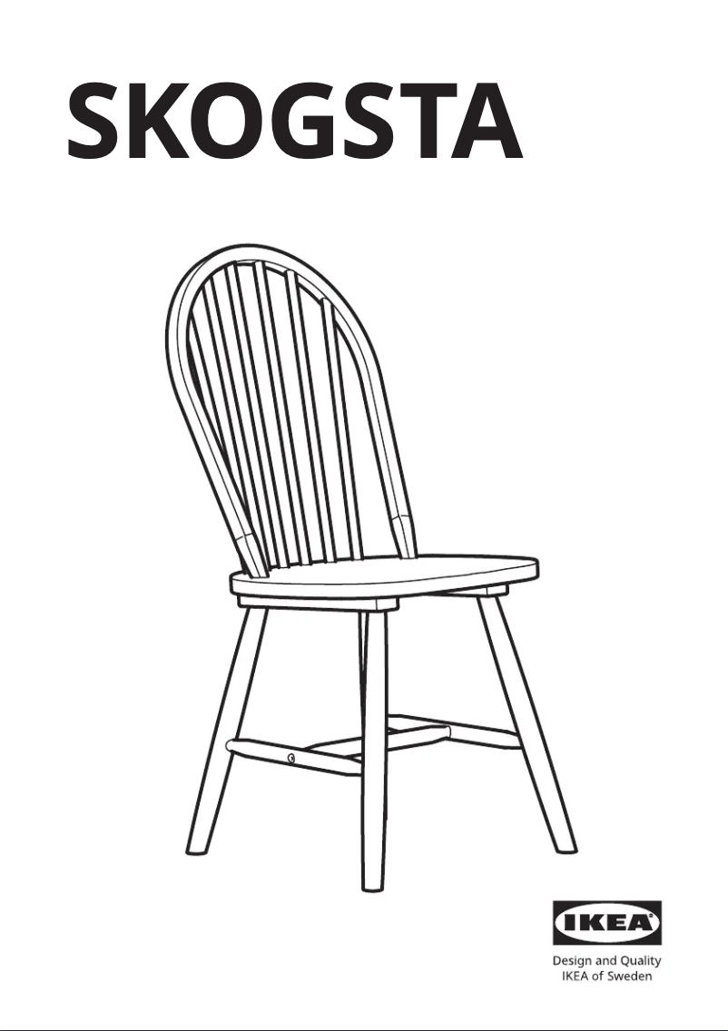 Página 1 del manual Manual de usuario Ikea SKOGSTA 505.448.67