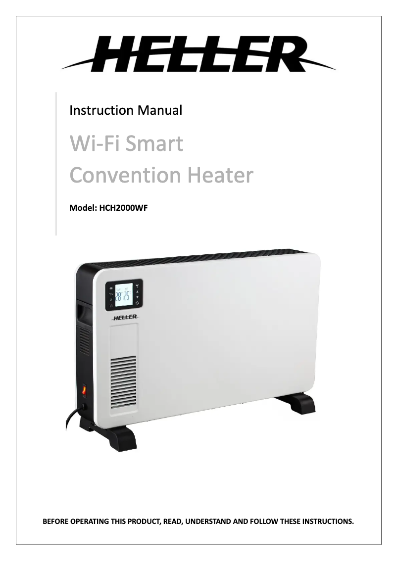 Imagen de la primera página del manual del dispositivo HCH2000WF