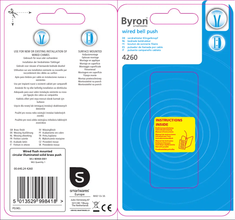 Imagen de la primera página del manual del dispositivo 4260