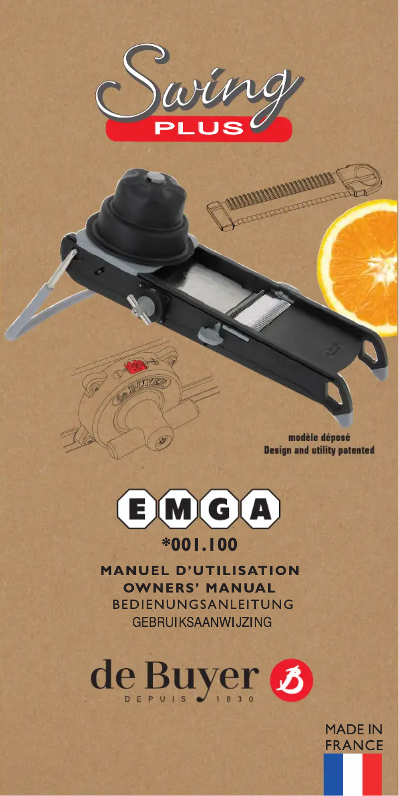 Imagen de la primera página del manual del dispositivo Swing Plus 001100