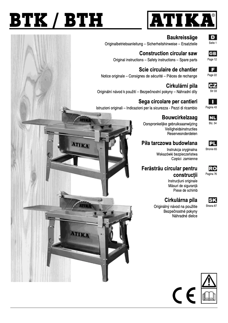Página nº 1 - Manual de usuario ATIKA BTK 400