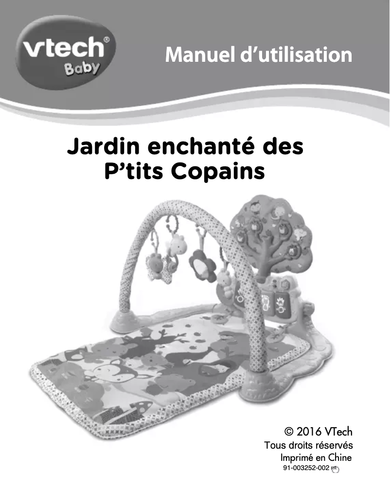 Página 1 del manual Manual de usuario Vtech Jardin enchanté des P'tits Copains