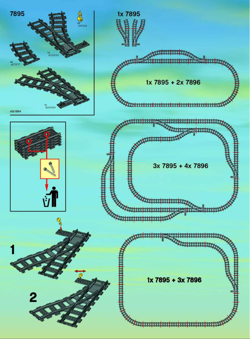 Página 1 del manual Manual de usuario Lego City Switching Tracks