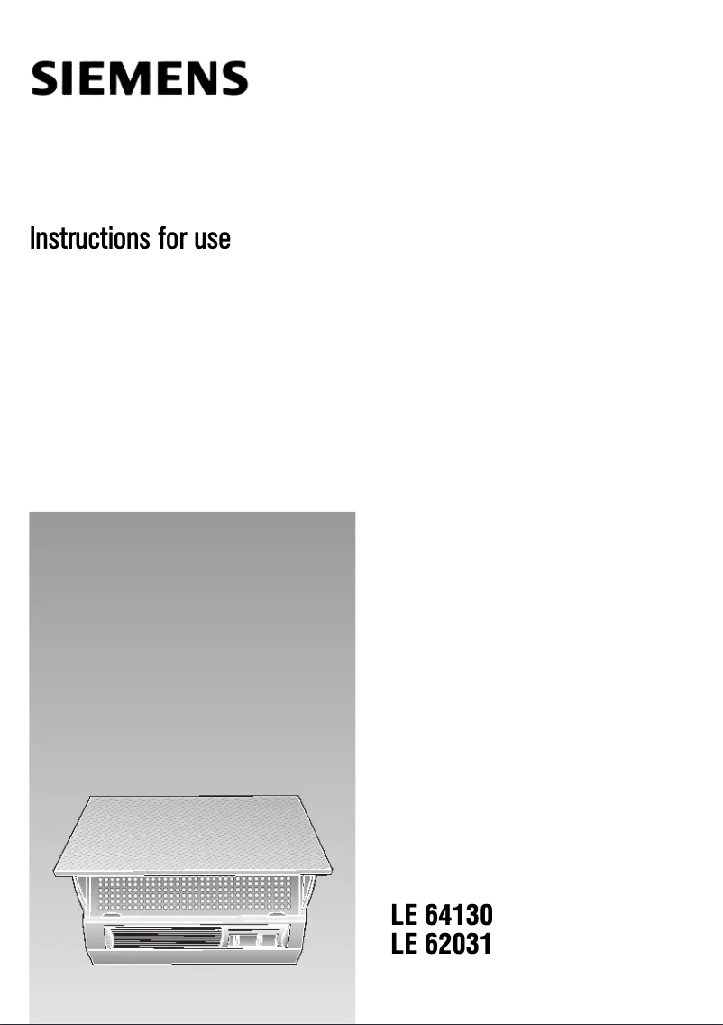 Imagen de la primera página del manual del dispositivo LE62031GB