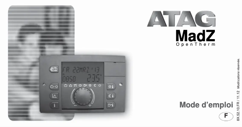 Página 1 del manual Manual de usuario Atag MadZ