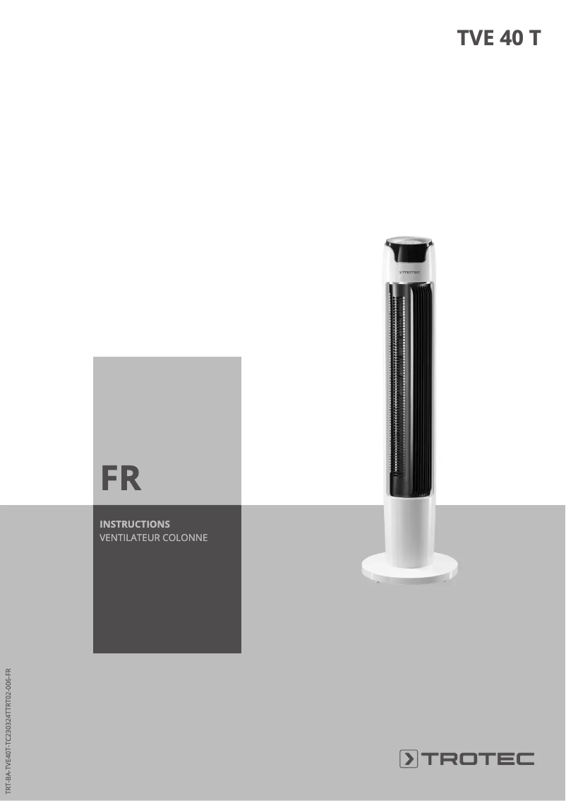Página nº 1 - Manual de usuario Trotec TVE 40 T