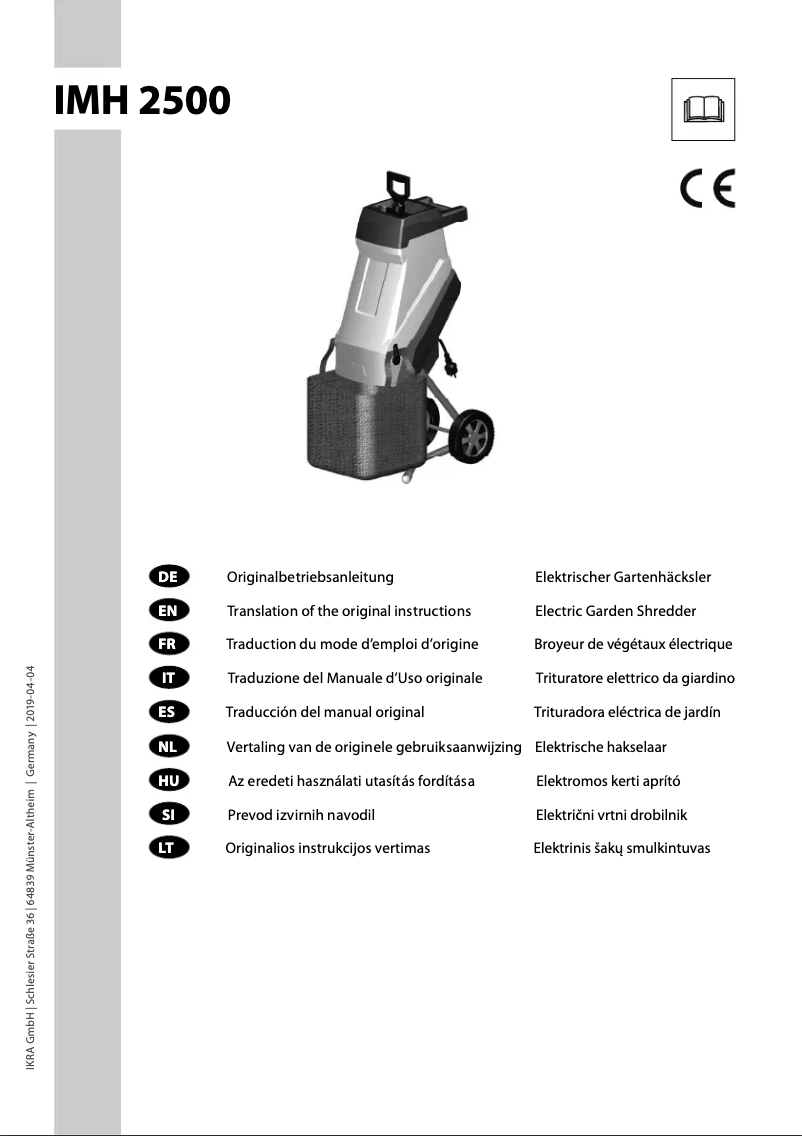Página 1 del manual Manual de usuario IKRA IMH 2500