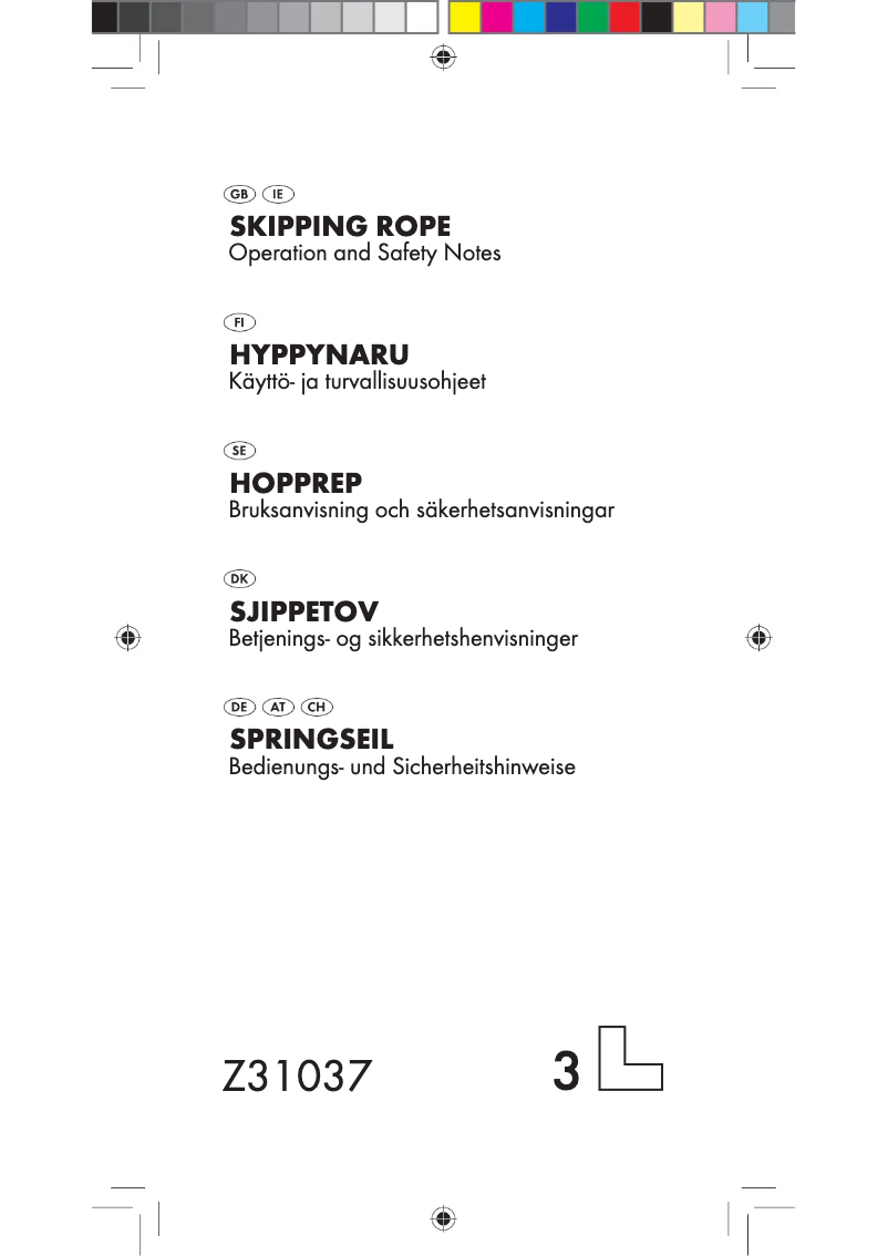 Imagen de la primera página del manual del dispositivo Z31037