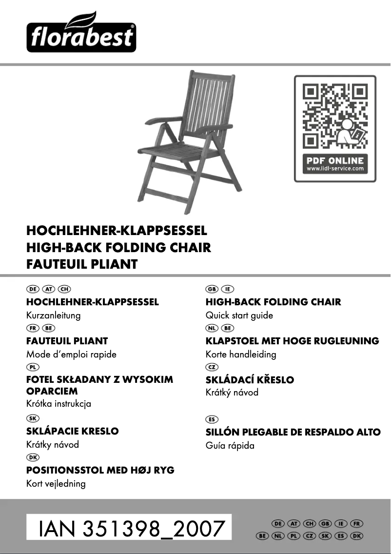 Imagen de la primera página del manual del dispositivo IAN 351398