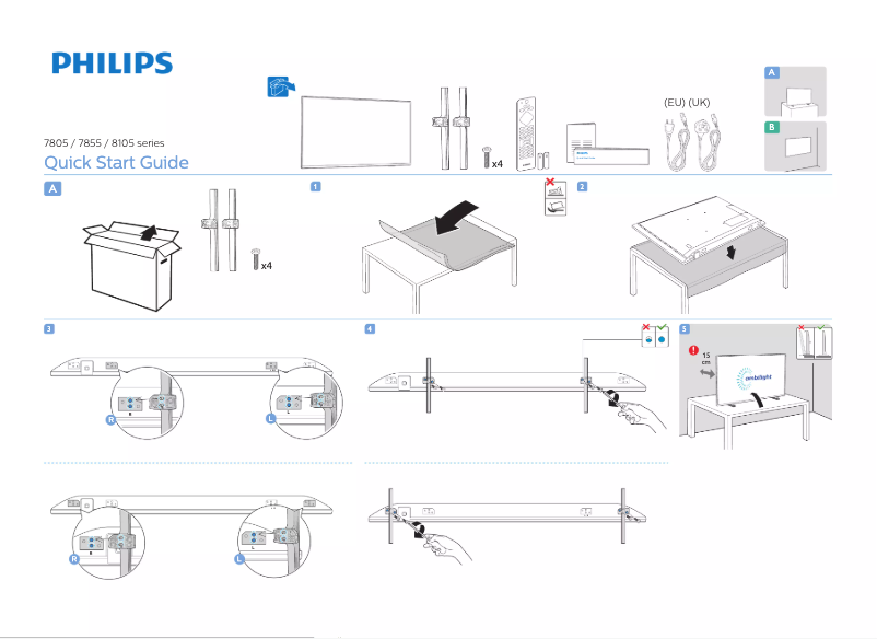 Imagen de la primera página del manual del dispositivo 58PUS7805