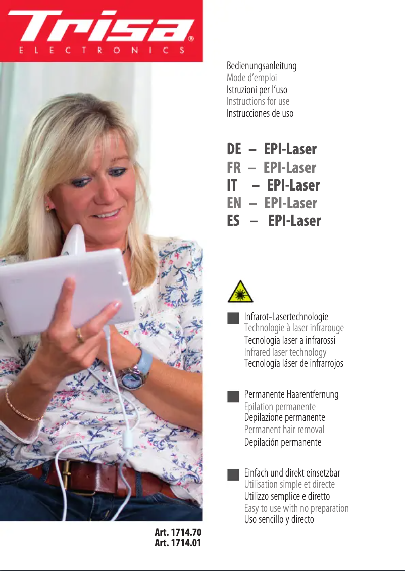 Página 1 del manual Manual de usuario Trisa 1714.70