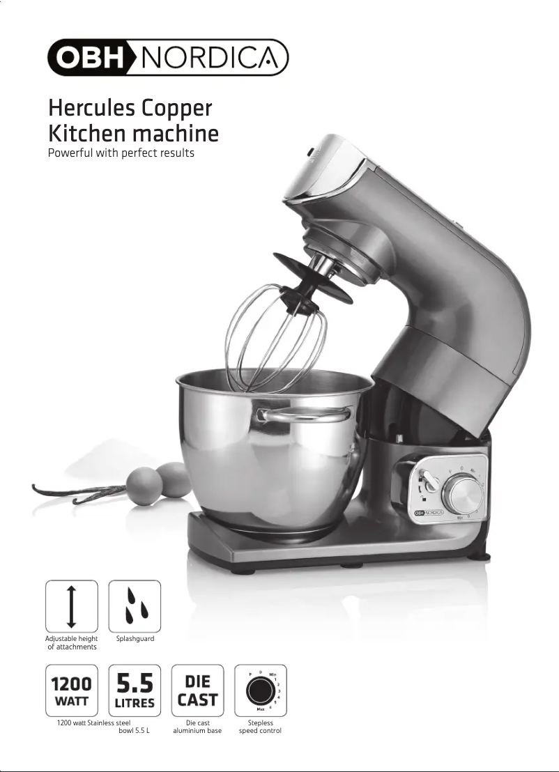 Página nº 1 - Manual de usuario OBH Nordica 6693 Herculas