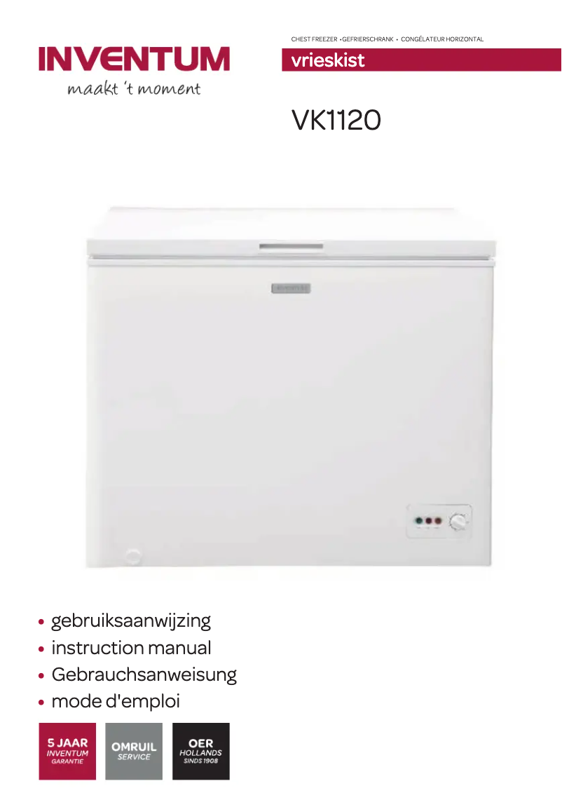 Imagen de la primera página del manual del dispositivo VK1120