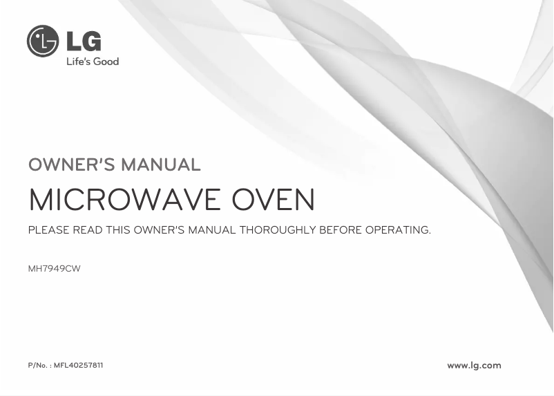 Imagen de la primera página del manual del dispositivo MH7949CW