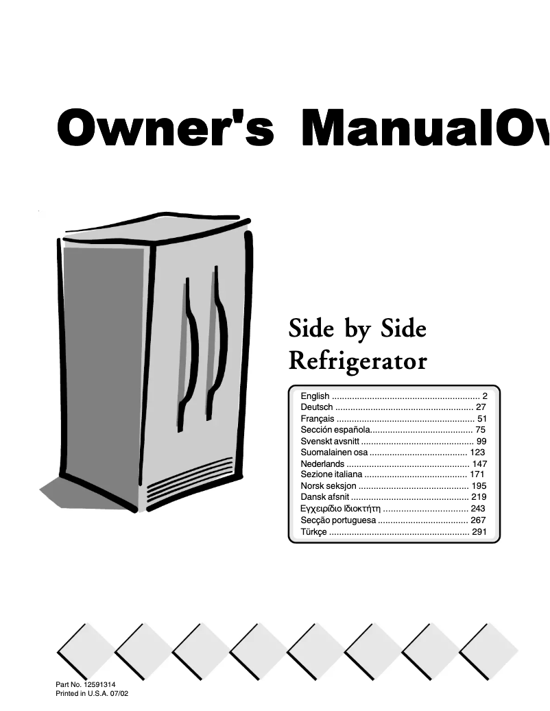 Página 1 del manual Manual de usuario Amana XRS S 665 B