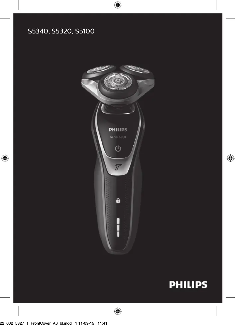 Imagen de la primera página del manual del dispositivo SHAVER Series 5000 S5320