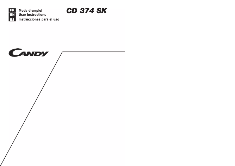 Imagen de la primera página del manual del dispositivo CD 374 SK