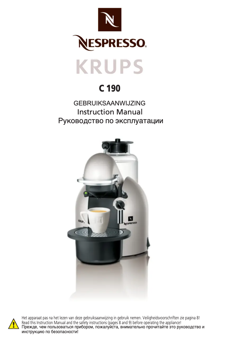 Página 1 del manual Manual de usuario Krups Nespresso XN4050