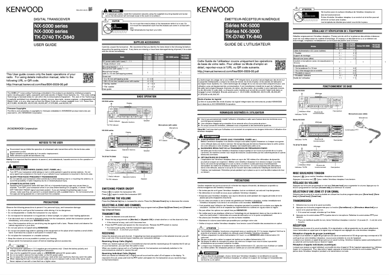 Página 1 del manual Manual de usuario Kenwood NX-5700