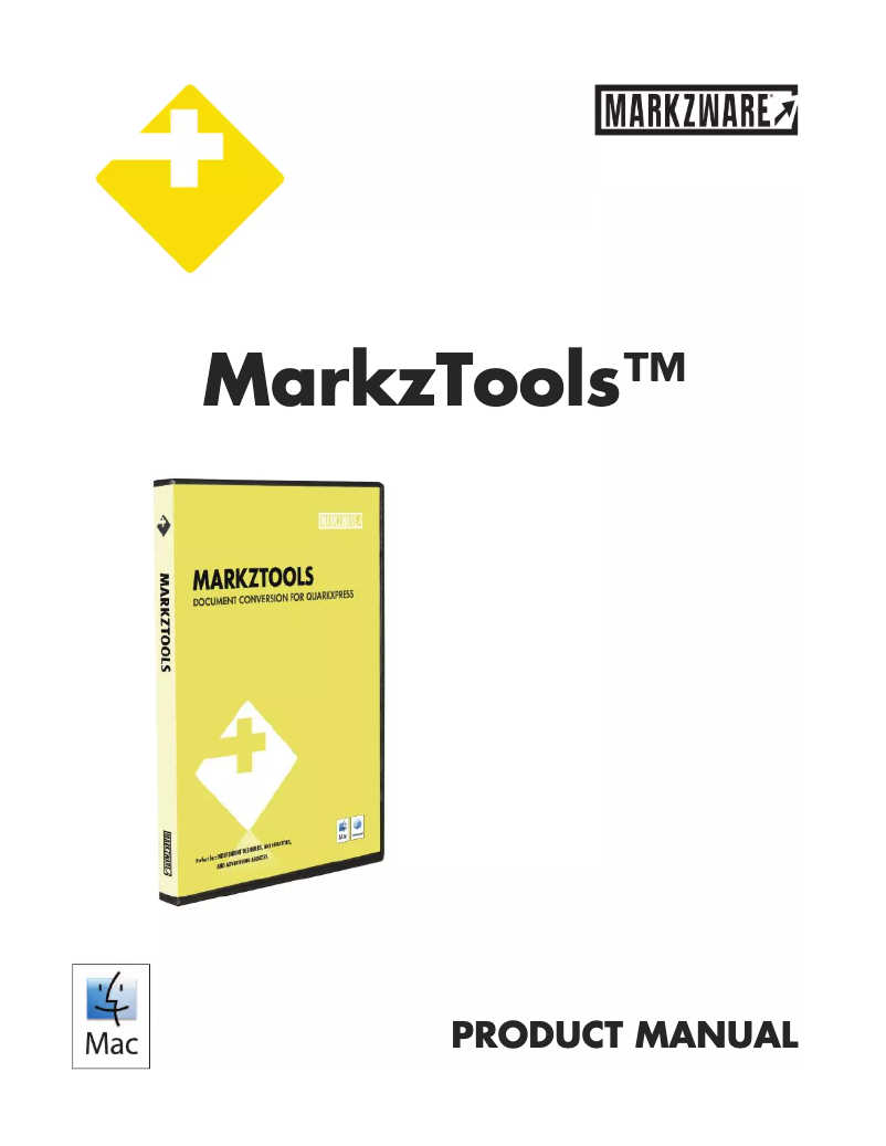 Página 1 del manual Manual de usuario Markzware Markztools 8