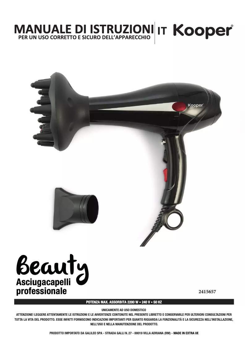 Imagen de la primera página del manual del dispositivo 2415657