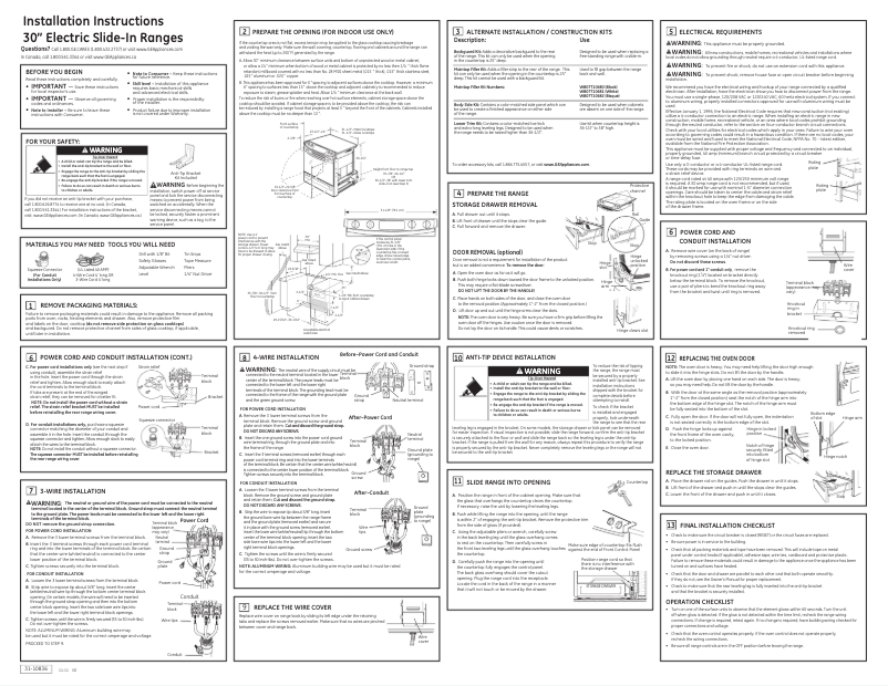 Página 1 del manual Guía de instalación GE JSP42SNSS